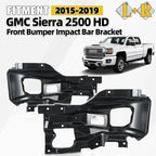 Front Bumper Impact Bar Bracket Pair for GMC Sierra 2500 HD (2015–2019)