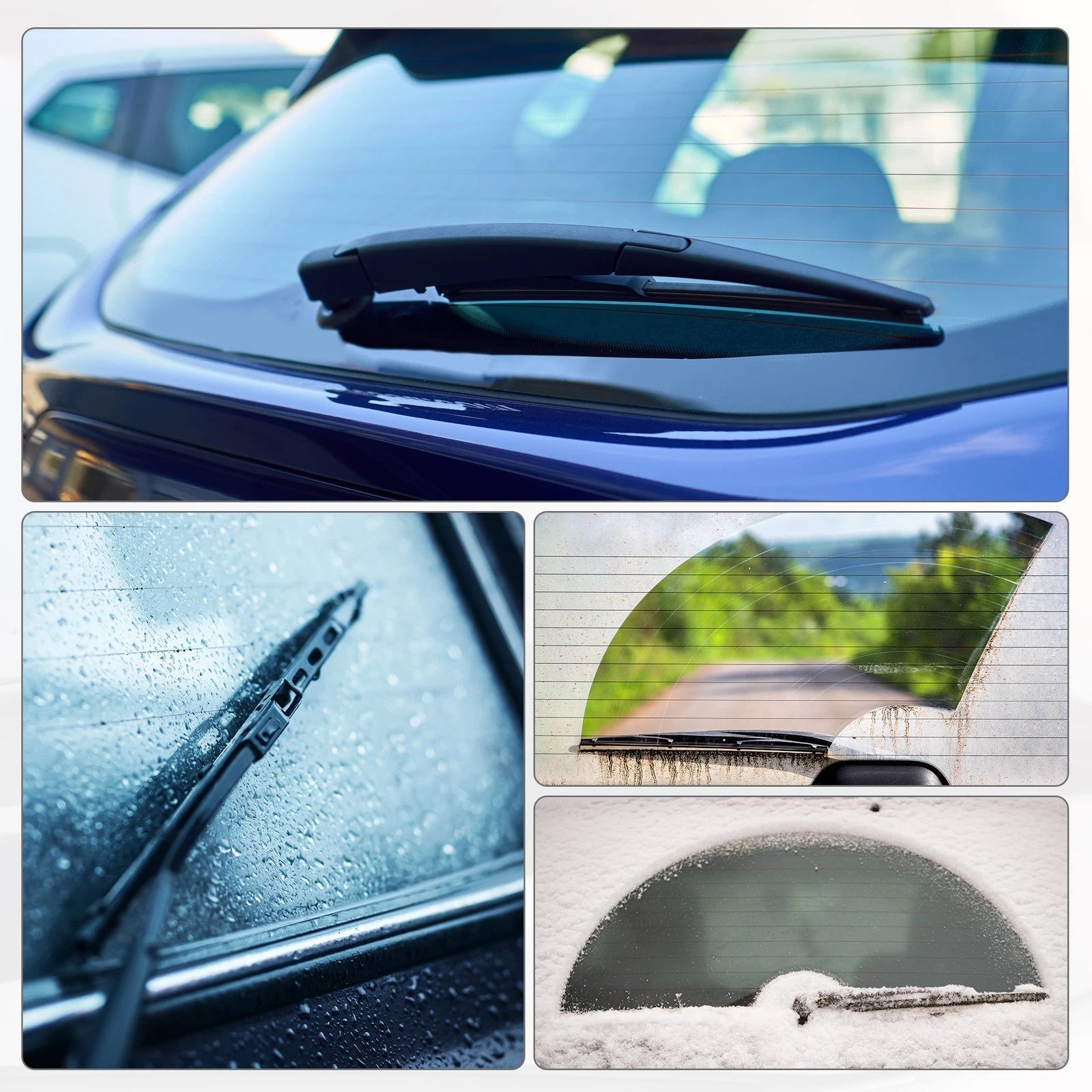 Set of 2 Rear Windshield Wiper Blades for Hyundai Elantra GT/I30 (2012–2017)