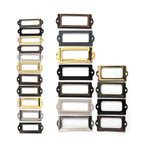 12pc Metal Drawer Label Tag Pull Handle for File Case