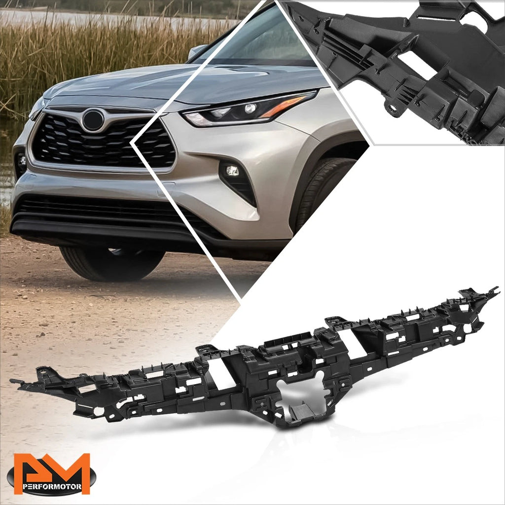 Front Grille Bracket Replacement for Toyota Highlander (2020–2023) Black