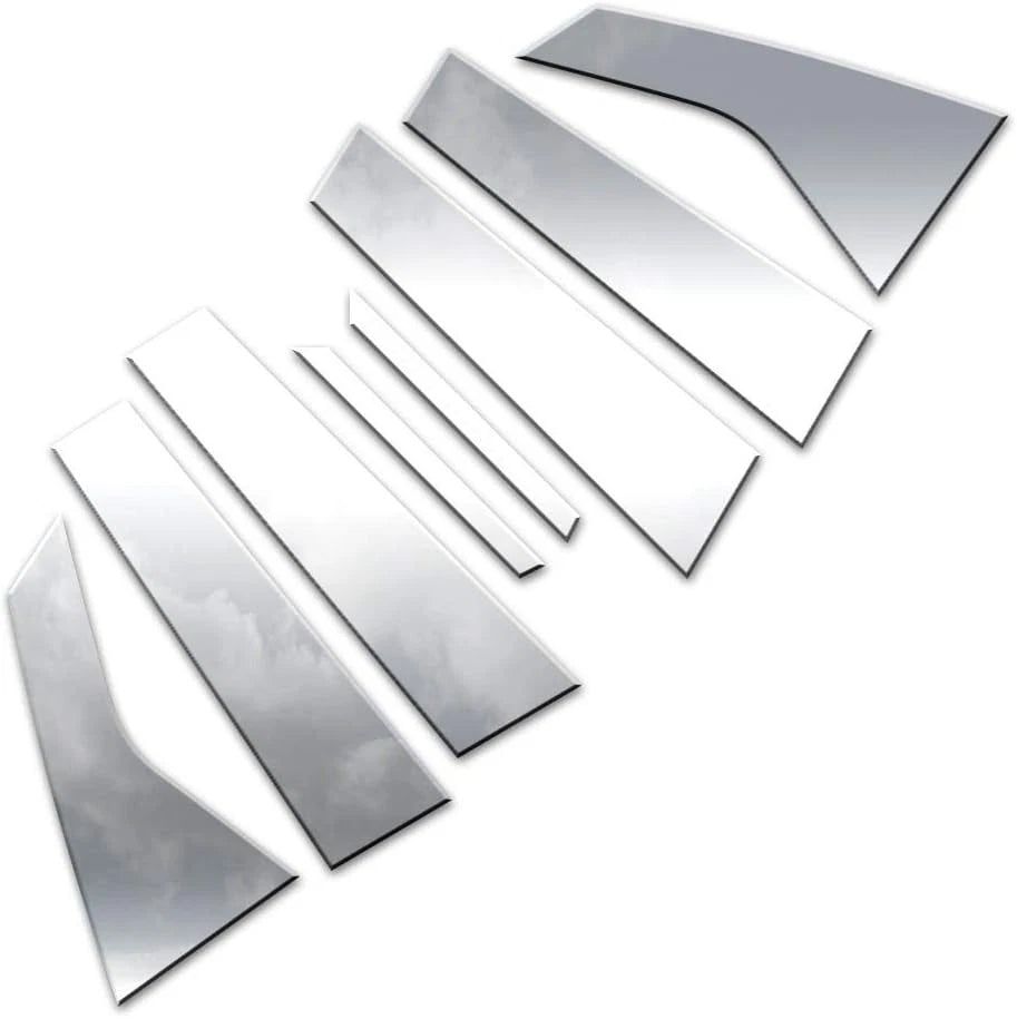 Luxury FX Polished Pillar Post Trim 8pc for 2019–2023 Chevy Blazer