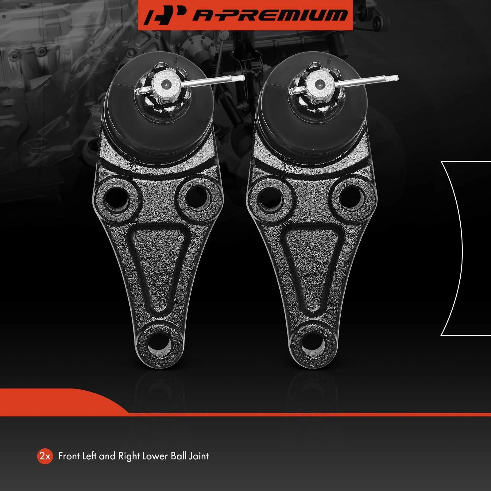 2X Front Lower Ball Joint for Mitsubishi Montero (2001-2006)