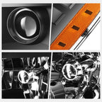 HID Projector Headlights Black for Cadillac Escalade ESV EXT (2007–2014)