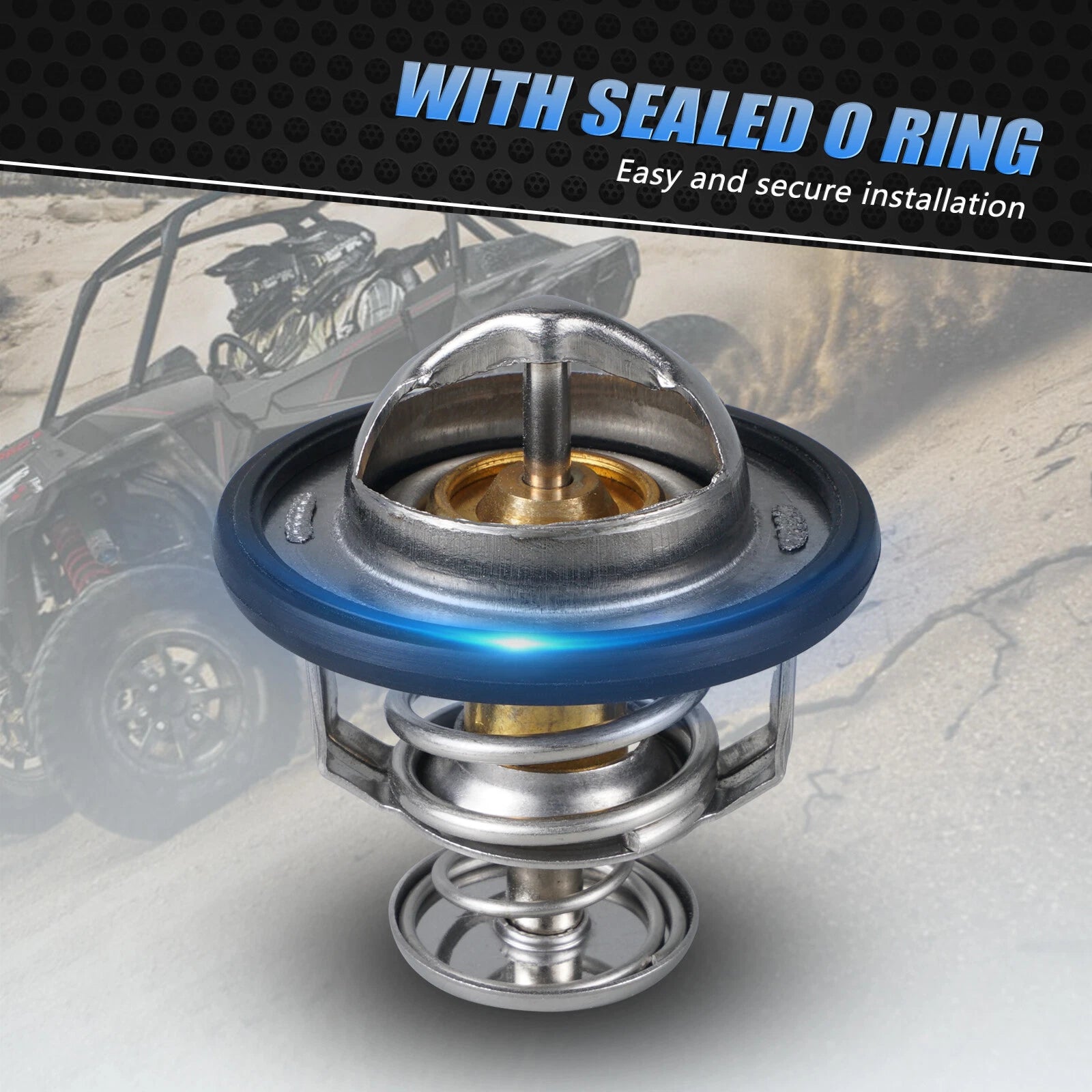 65-Degree Thermostat with O-ring for Polaris RZR Turbo RZR XP 1000 (#7052526)