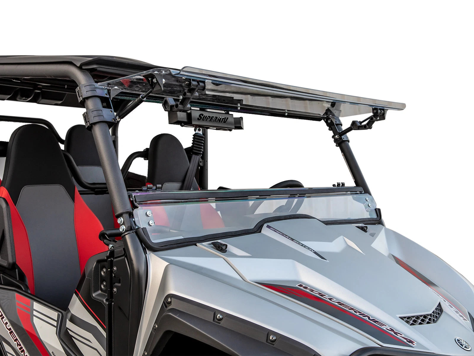Heavy Duty Scratch Resistant Flip Windshield for Yamaha Wolverine X4 (2018–2023)