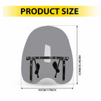 Smoked Windshield for Honda VTX 1800C 1300C  19"x17"