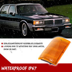 2X Amber LED Side Marker Lights for Chevy Impala/Caprice (1981–1985)