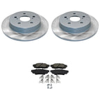 DuraGo Rear Rotor & Bosch QuietCast Ceramic Disc Brake Pad Kit for ES250 C-HR RAV4 (2015–2021)