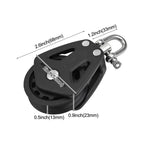 460kg Nylon Pulley Block for Sailing & Industrial Ropes