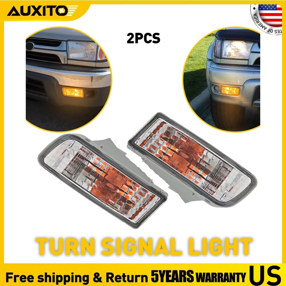 Set of 2 Clear Lens Signal Turn Lights for Toyota 4Runner (1999–2002)