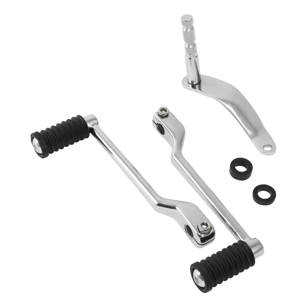 Chrome Heel Toe Shift Lever Pedal Shifter Rod for Harley Softail (2007-2017)