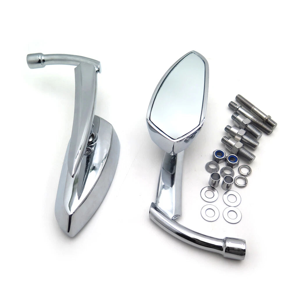 Chromed Blade Mirrors for Suzuki Savage Intruder Volusia Boulevard GSXR Hayabusa