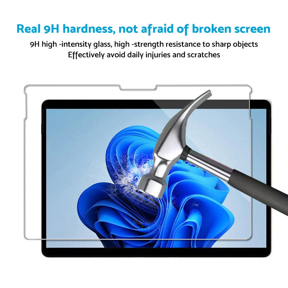 9H Tempered Glass Screen Protector for Microsoft Surface Pro 8 9 (2021–2023)