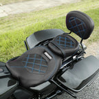 Driver Passenger Seat with Backrest Pad for Harley CVO Street Glide (2009-2023)