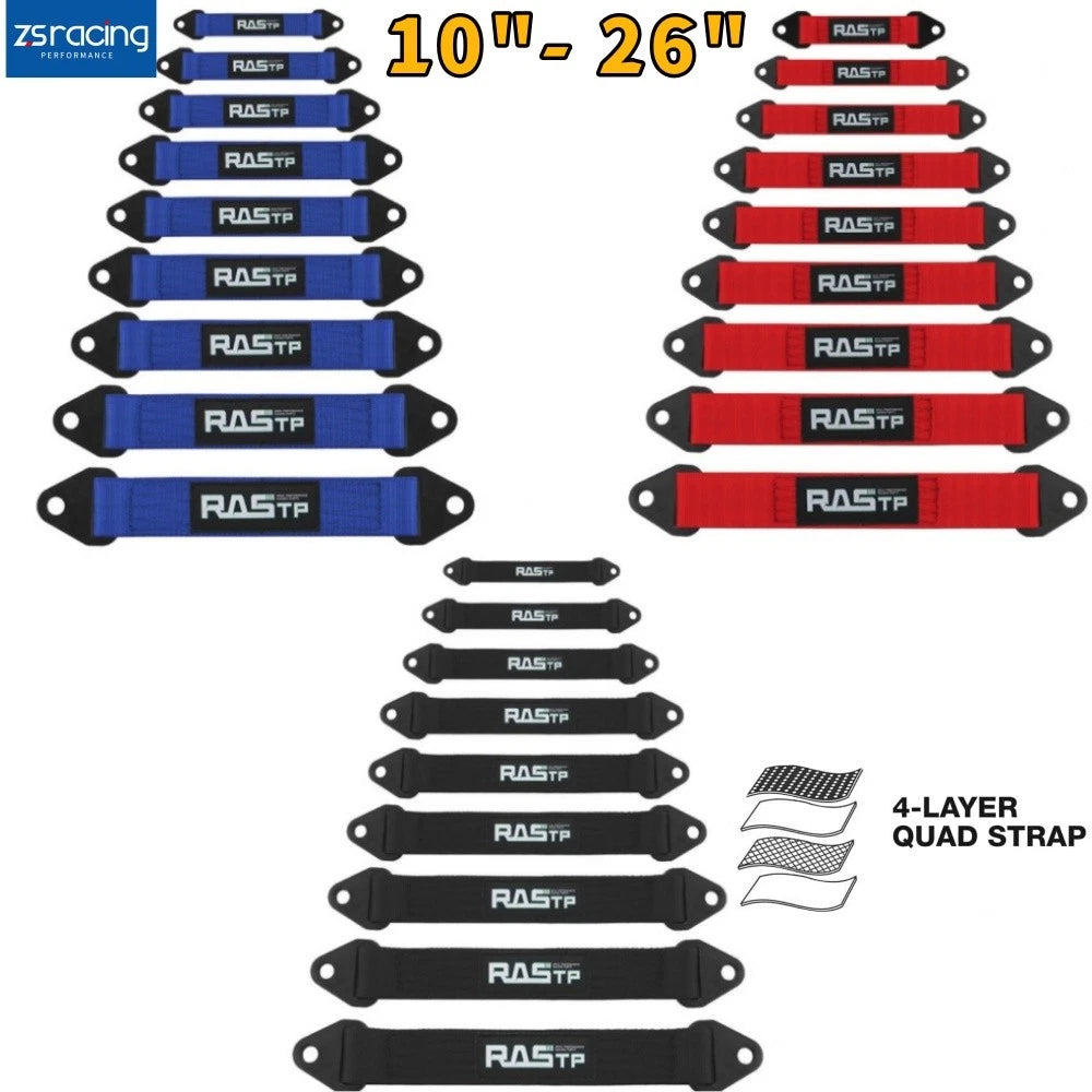 Set of 2 Racing Travel Limit Straps for Shock Suspension 10" to 26"