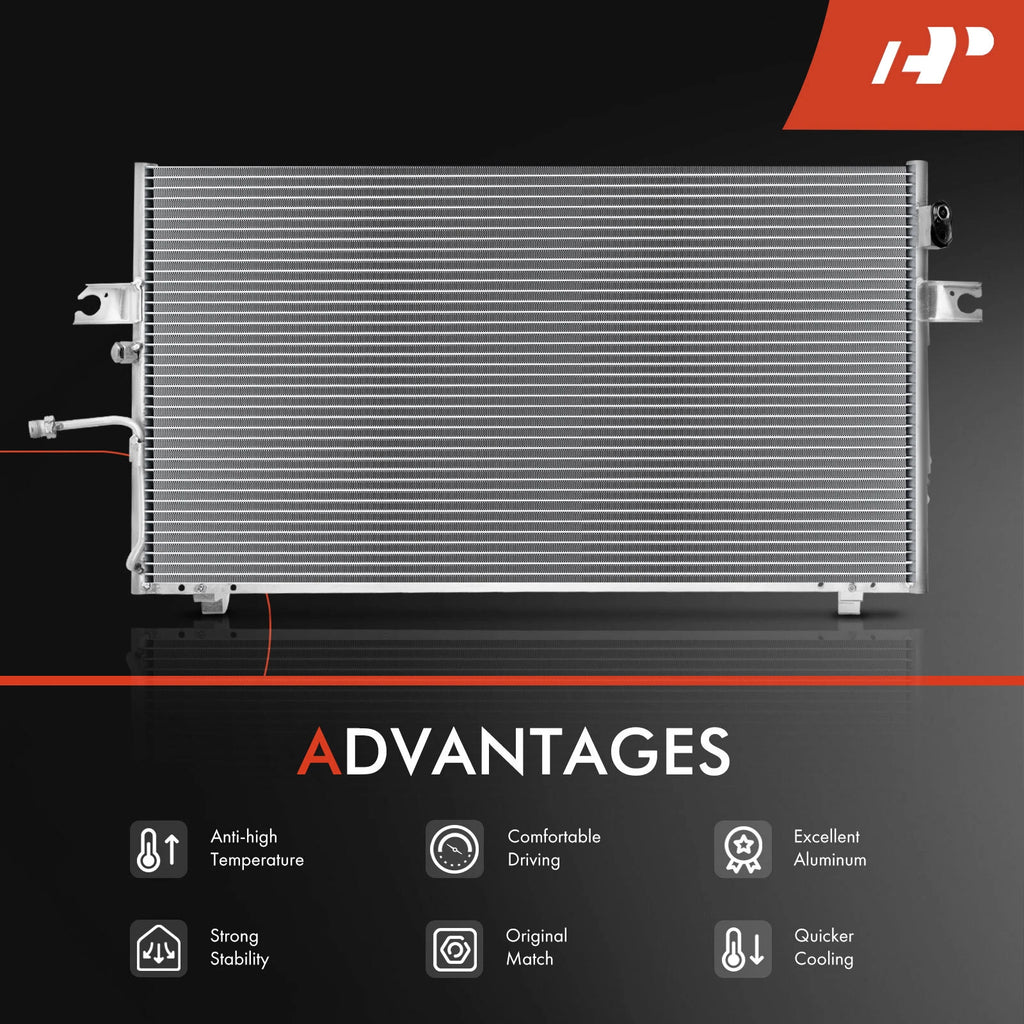 A/C Condenser with Bracket for Infiniti I35 (2002–2004) Nissan Maxima (2002–2003)