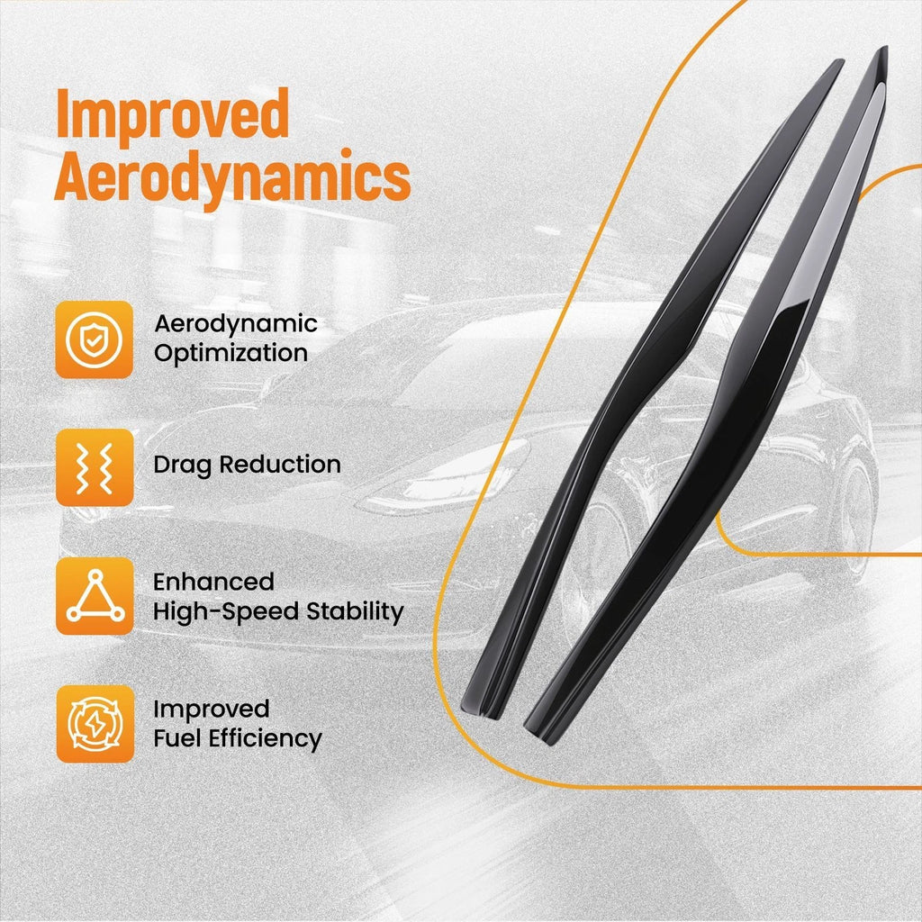 Black Side Skirt Panel Extension for Chevy Corvette C7 Z06 Stingray (2014–2019)