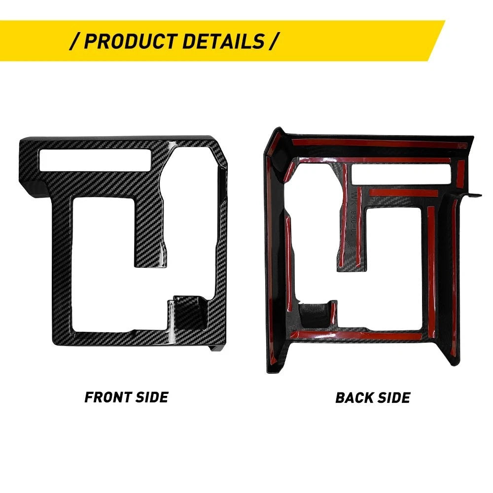 Carbon Fiber Console Gear Shift Panel Cover for Toyota Tacoma (2024â2025)