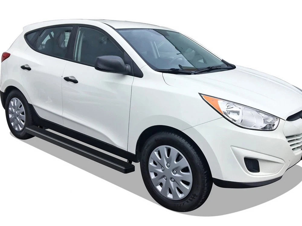 4" Matte Black Running Boards for Hyundai Tucson (2010-2014)