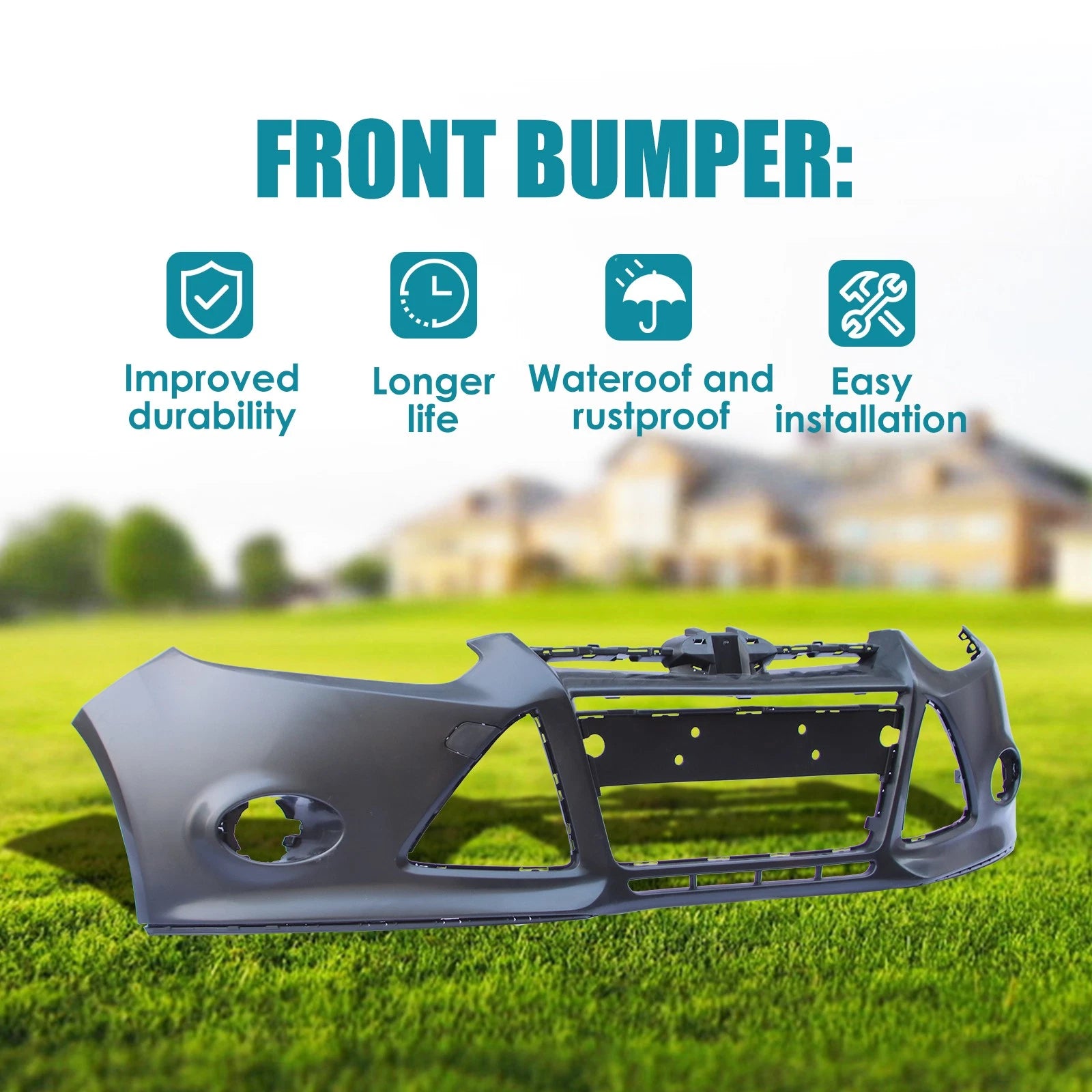 Front Bumper Cover for Ford Focus (2012–2014)