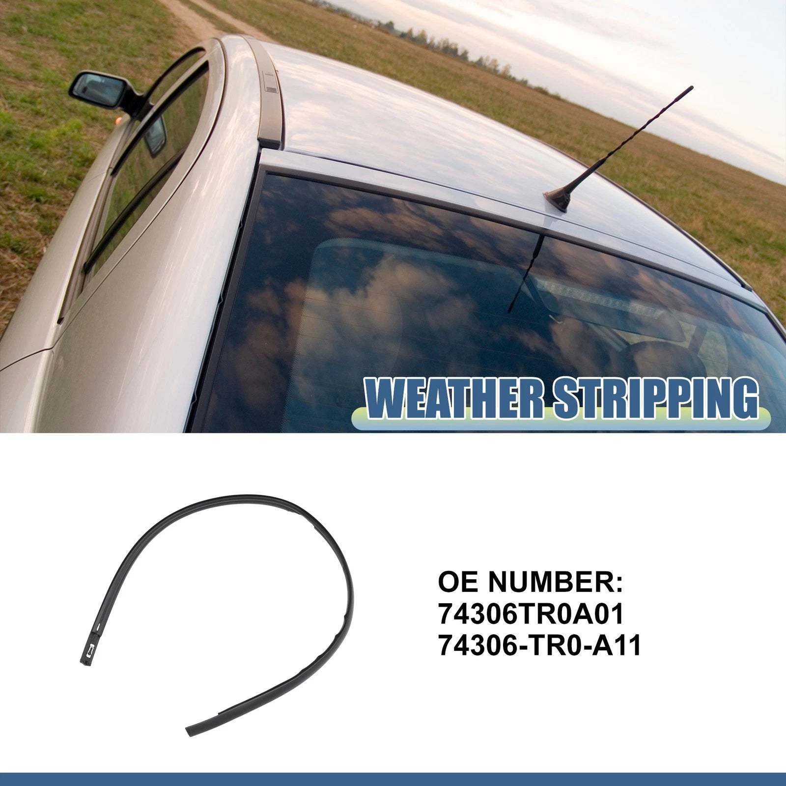 Window Glass Seals No.74306TR0A01 for Honda Civic (2016–2021)