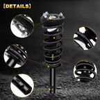 Set of 2 Front Complete Struts with Coil Springs for Honda Accord (1998–2002)