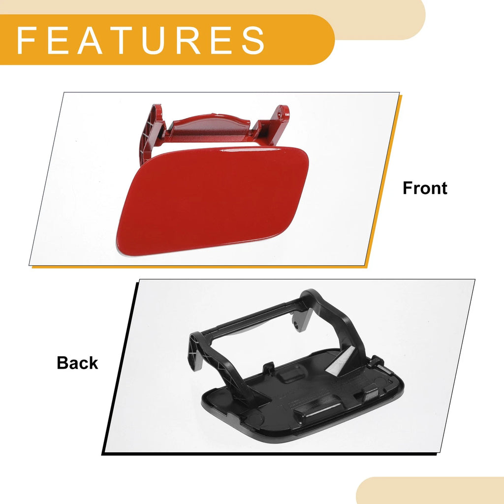 Front Left Washer Nozzle Cover Cap for Audi Q5 (2013–2017) Red