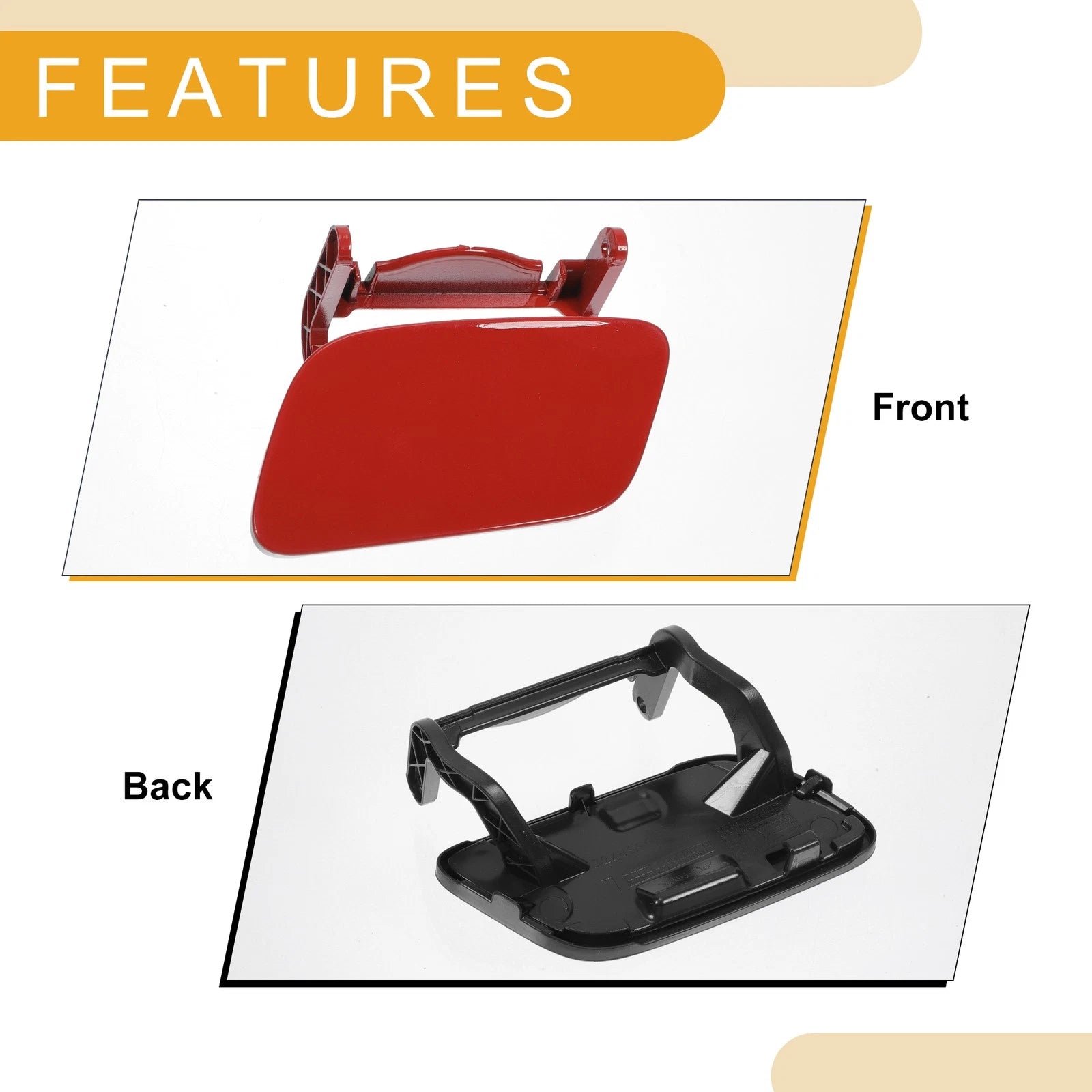 Front Left Washer Nozzle Cover Cap for Audi Q5 (2013–2017) Red