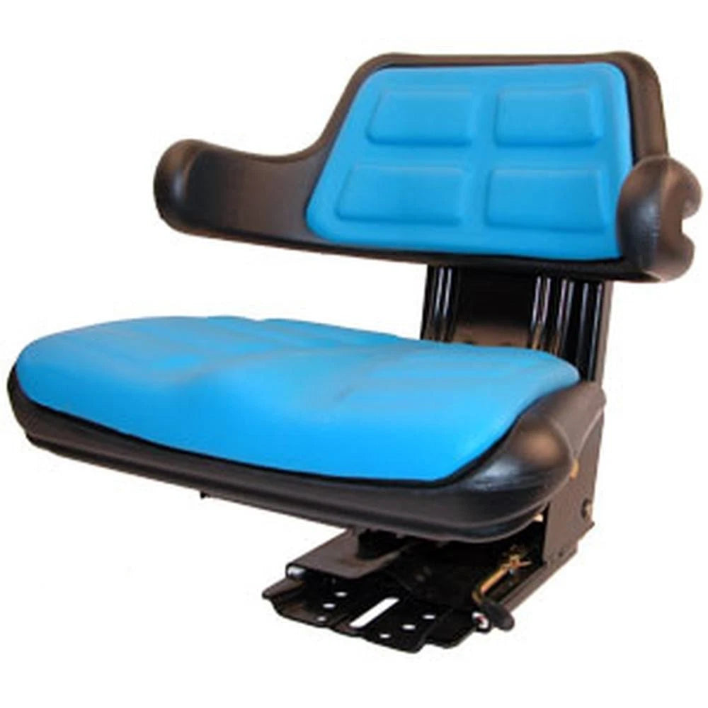 Blue Seat for Ford New Holland Tractor (Adjustable Angle, Full Suspension)