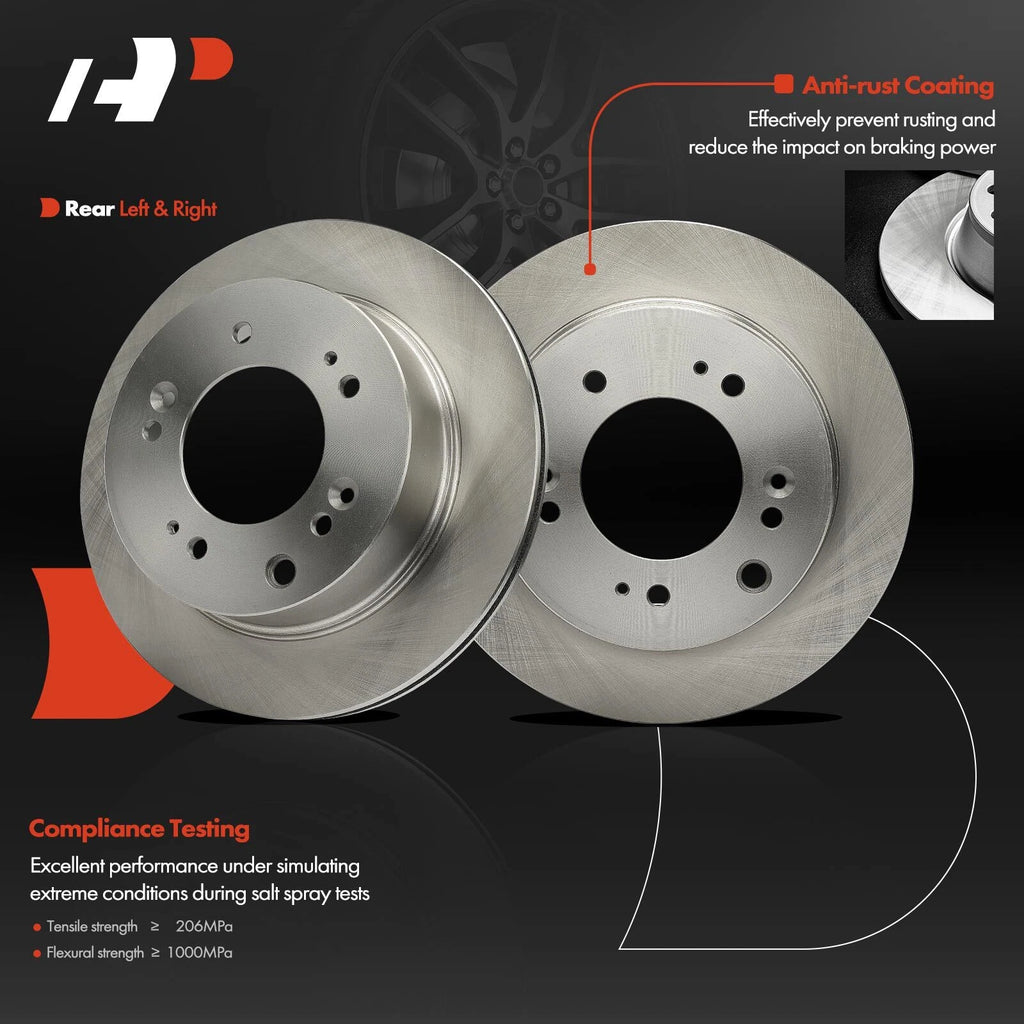 Rear Disc Brake Rotors for Kia Sorento (2007–2009)