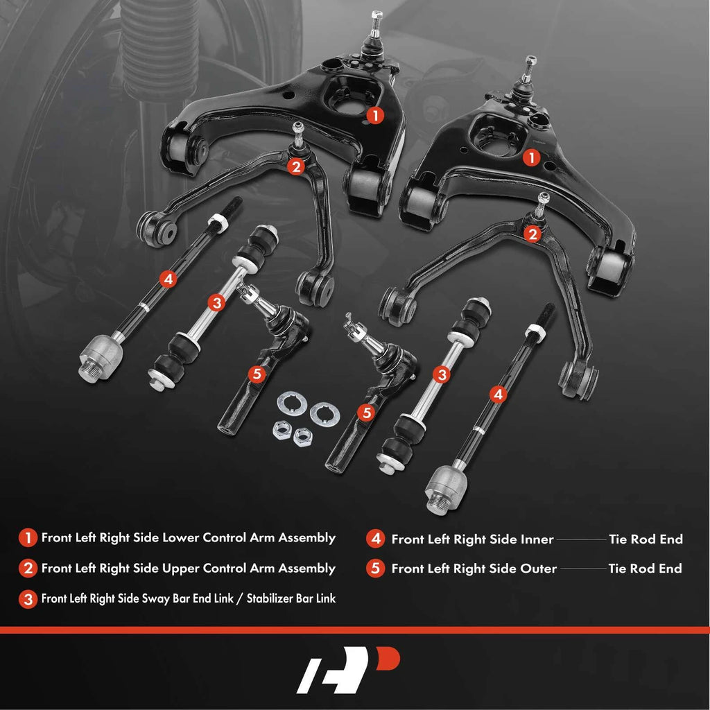 10x Front Control Arm for Chevy Silverado 1500 (1999–2006) GMC Sierra 1500