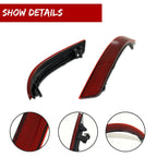 Set of 2 Red Lens Rear Bumper Reflector Lights for Infiniti QX60 (2016–2020)