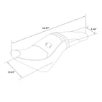 Rider Driver & Passenger Seat for Indian Scout (2015–2023) Sixty (2016–2023)