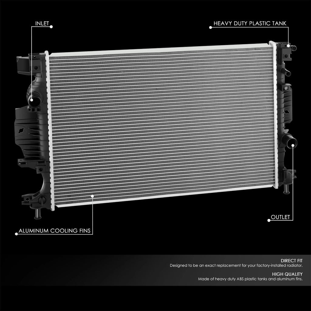 OE Style Aluminum Core Radiator for Ford Fusion Lincoln MkZ (2013–2020) DPI 13322