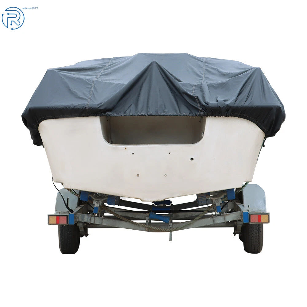 Boat Cover for Trailerable Boats (Heavy Marine Grade Polyester, Waterproof)