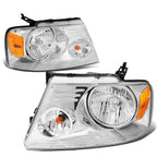Chrome Housing Amber Corner Headlight for Ford F150 (2004–2008)