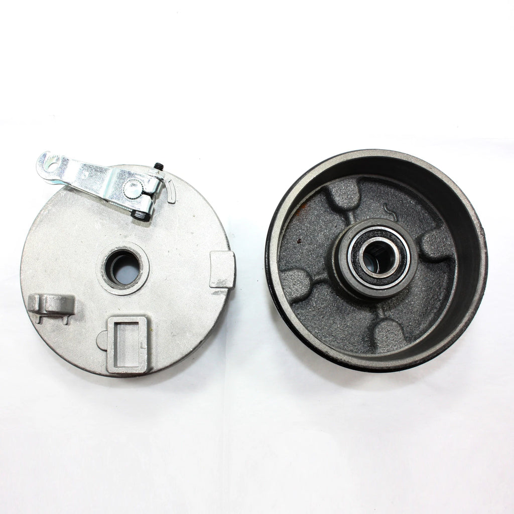 Drum Brake Housing Wheel Hub + Shoes for 125cc 150cc Quad Dirt Bike ATV