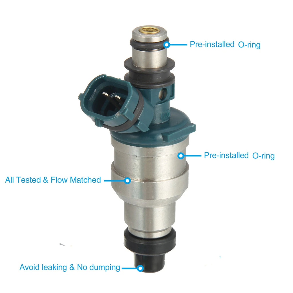Set of 4 Fuel Injector Nozzles 23250-74060 for Toyota Camry 2.0L (1987–1992)