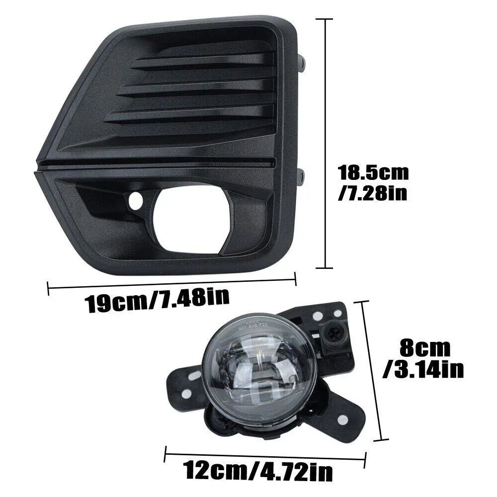 LED Fog Lights + Covers + Wire Harness for Chevrolet Colorado (2023-2024)