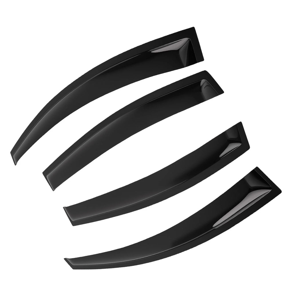 Set of 4 Window Guards Rain Deflectors for KIA RIO K2 Sedan (2011–2017)