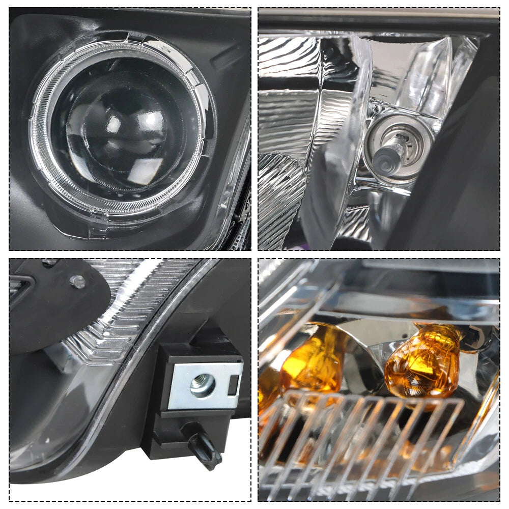 Set of 2 Front Headlights for Ford Fusion (2010–2012) Left+Right Clear