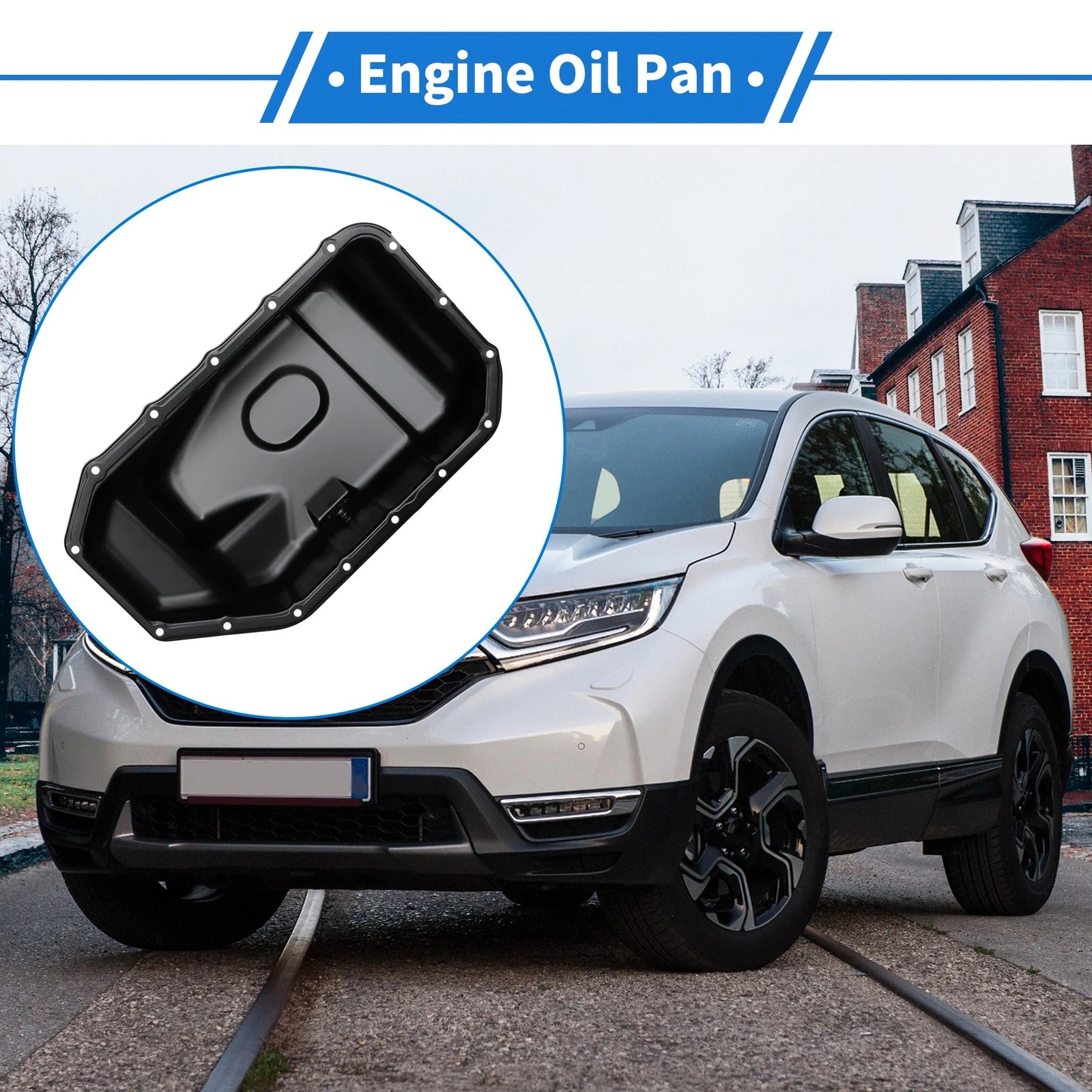 1 Pc Engine Oil Pan No. 264410/11200RAAA00 for Honda CRV (2002–2006) Steel Black