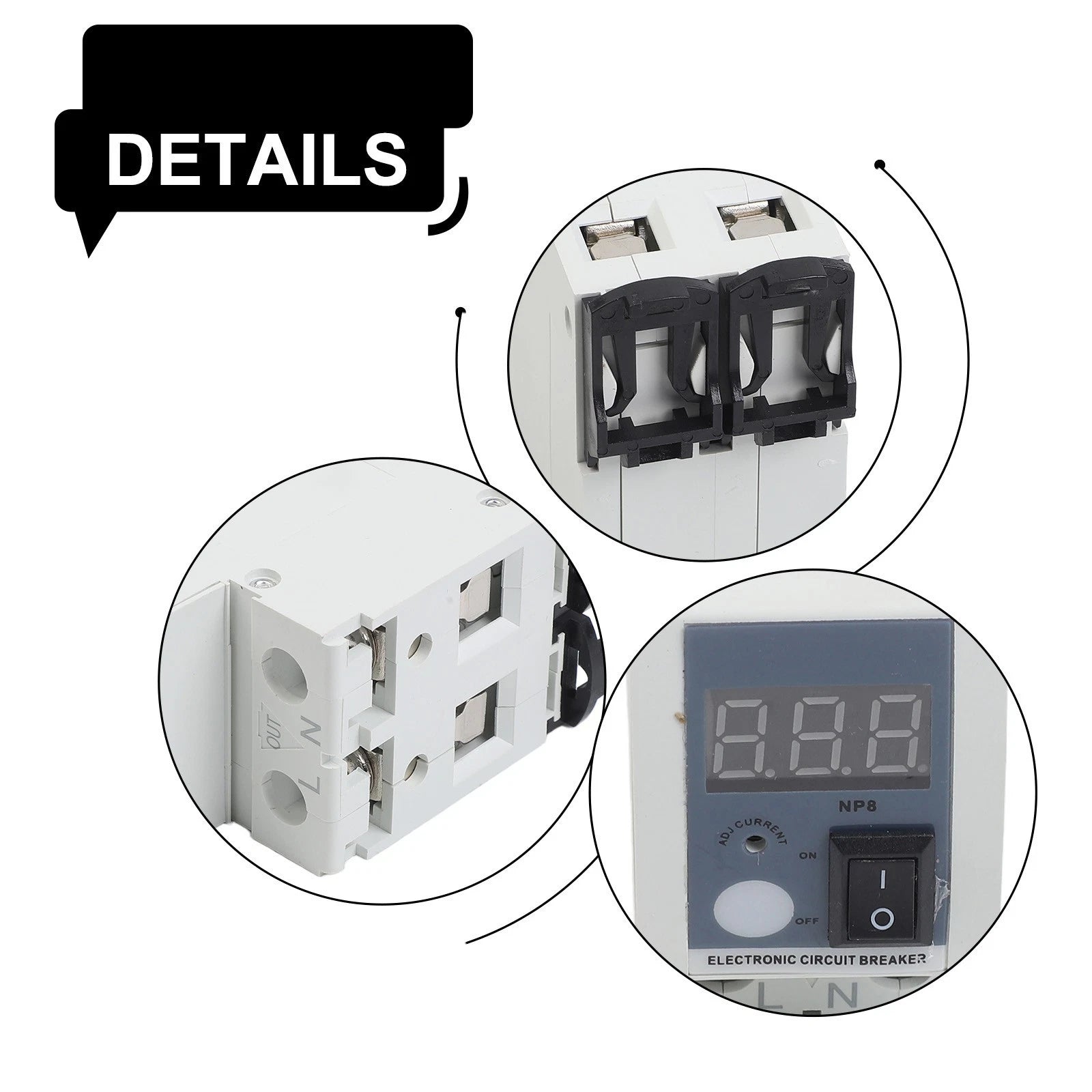 40A Current Limiter with LED Indicator for Circuit Use