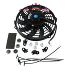 Set of 2 Slim Electric Radiator Cooling Fans 9" Universal