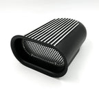 Hood Scoop Air Cleaner for Black Aluminum Hilborn Finned 4 Barrel Carb (14")