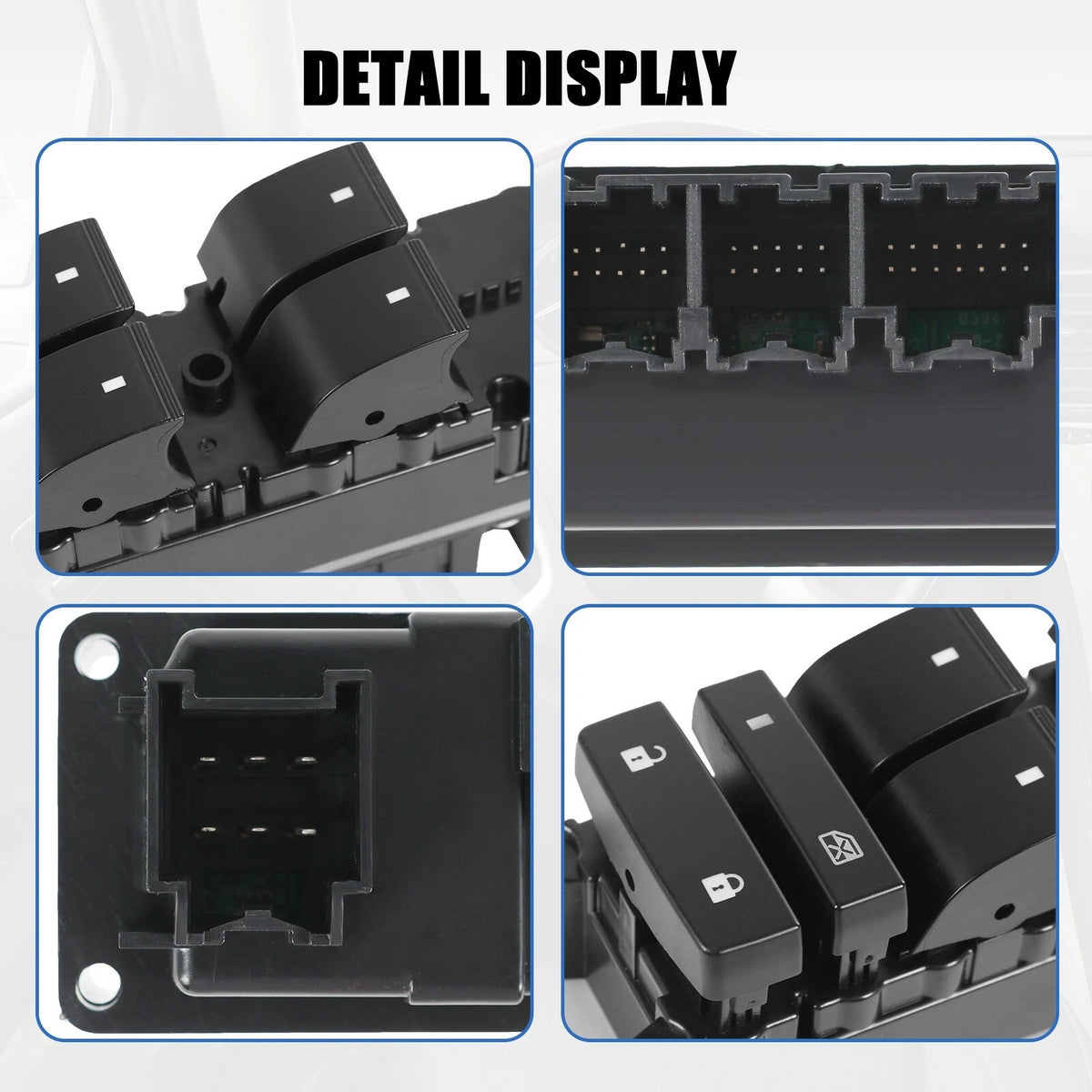 Front Left Power Window Switch for Chevy Silverado 1500 GMC Yukon (2007–2014)