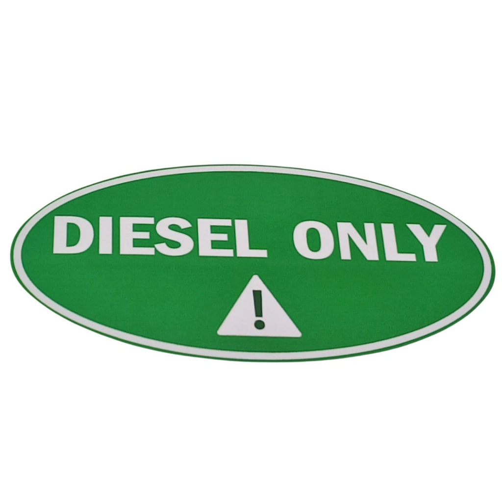 2'' x 4'' Diesel Only Stickers for Diesel Equipment (Universal)
