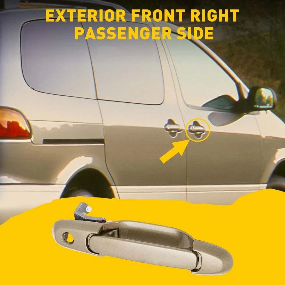 Exterior Outer Door Handle Front RH for Toyota Sienna (1998–2003) Beige