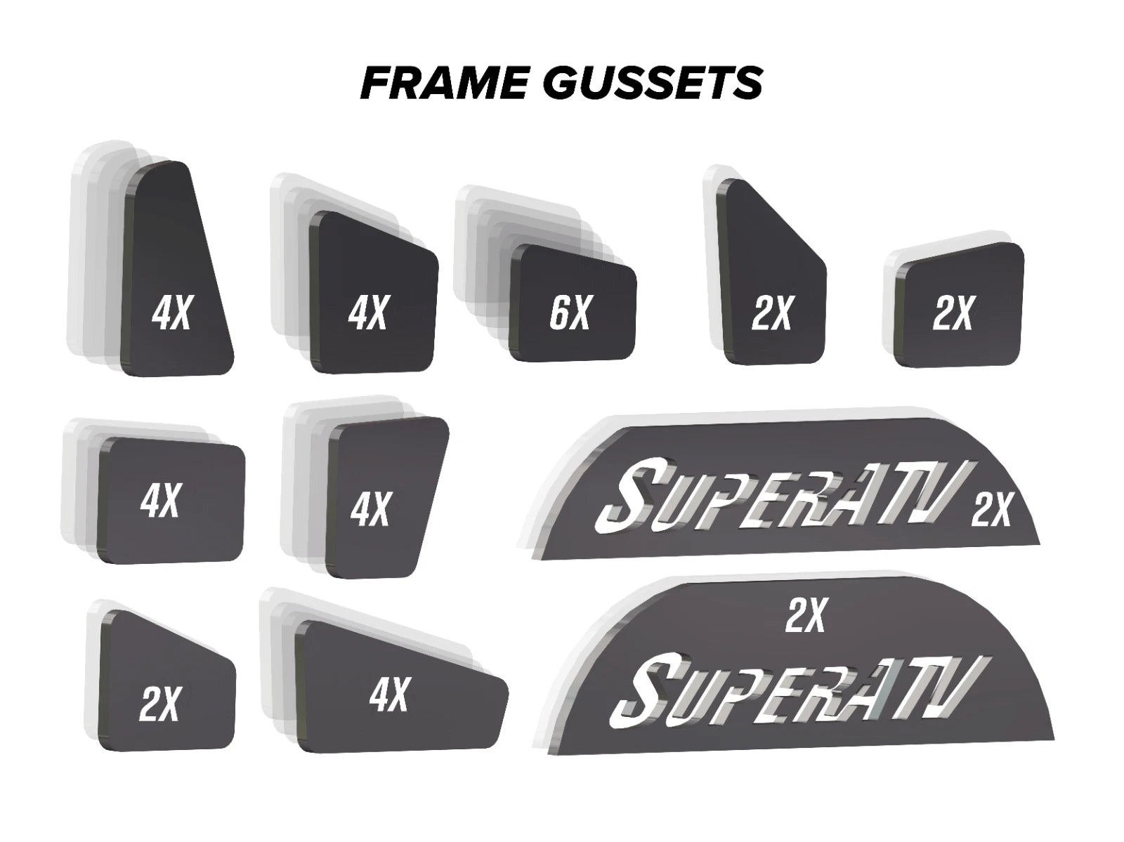 Weld-In Gusset Kit for Can-Am Defender HD 5 / HD 8 / HD 10 (2016–2023)