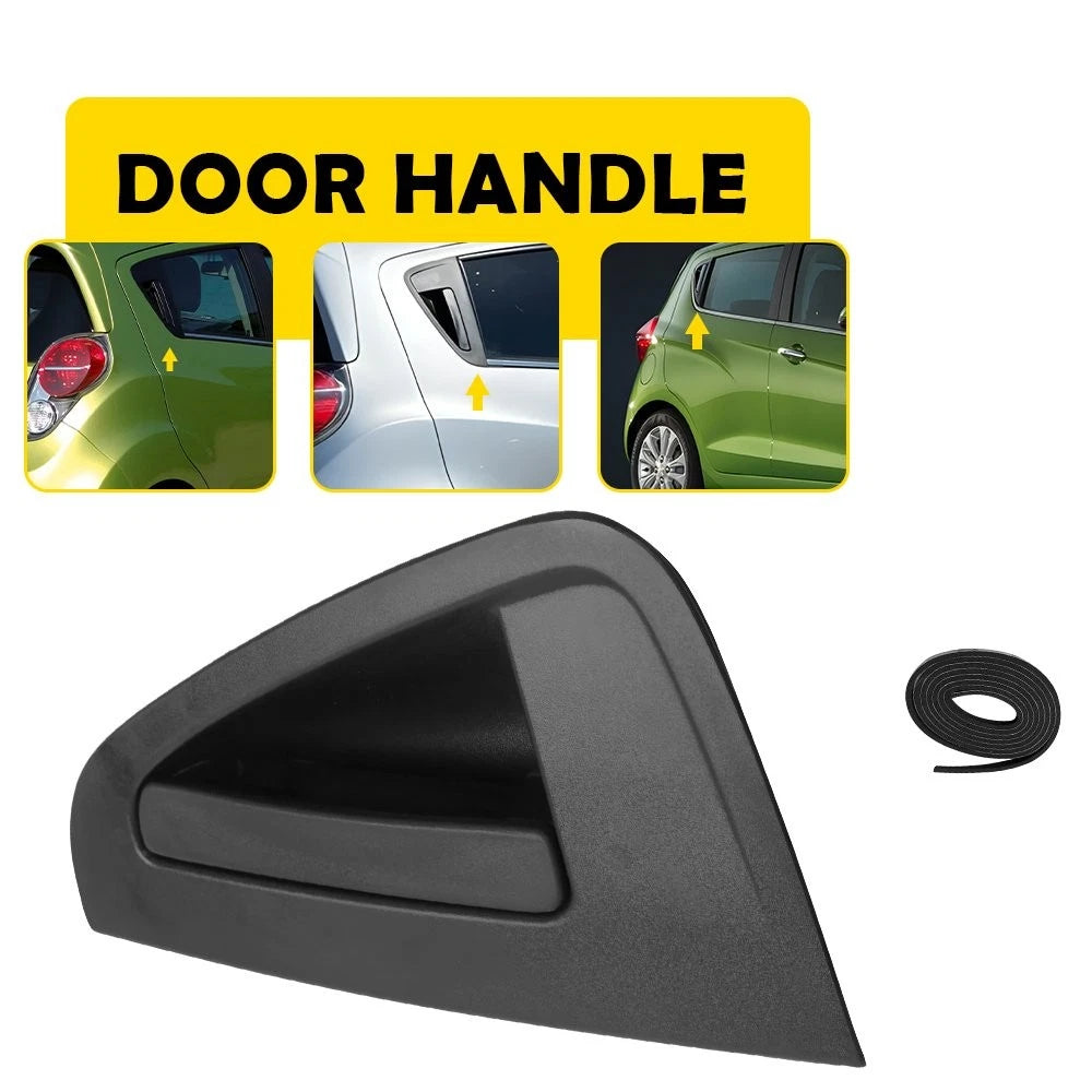 Black Exterior Door Handle for Chevrolet Spark (2013–2015) Rear Passenger Side